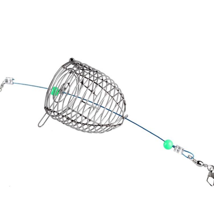 fishing bait lure cage BESPORTBLE Stainless Steel with Spring Lid for Controlled Bait Release Portable and Lightweight Trap for Smelt Eels Crab Lobster Shrimp Crawfish : Sports & Outdoors the fishing bait trap cages are perfect choice for fishing lovers.5 x Stainless Steel Fishing Bait Cage Reusable Luminous Bait Cage for