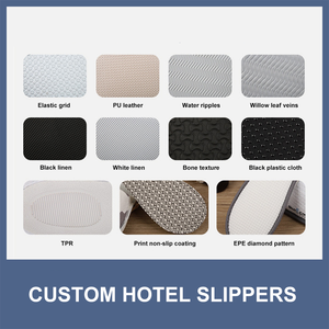 Тапочки для отелей и спа с индивидуальным логотипом, роскошные, экологичные, вышитые, из нетканого кораллового флиса, одноразовые и многоразовые - Product Image 2