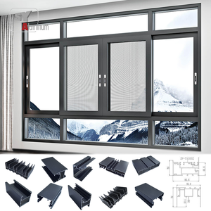 Cửa sổ kính khung nhôm với giá rẻ mới nhất thiết kế đơn giản cửa sổ nhà trượt nhôm - Product Image 1