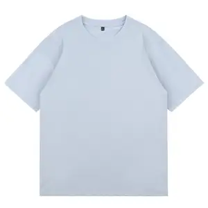 Người Đàn Ông Của Giản Dị Màu Trắng 100% Cotton T-Shirt O-Cổ Thiết Kế 220 Gram Vải Trọng Lượng Trống Phong Cách
