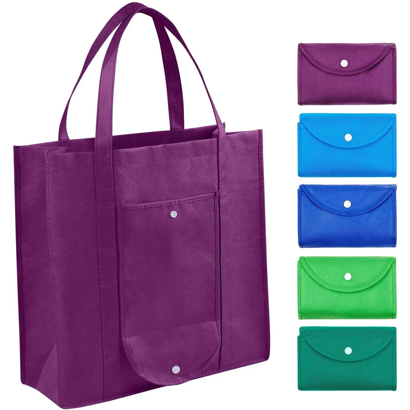 Grosir murah Eco PP tas belanja Non woven daur ulang tas belanja bukan tenunan tas belanja kustom tas belanja dapat digunakan kembali dengan Logo Prin