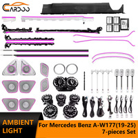 Éclairage d'ambiance Cardoo pour Mercedes Benz Classe A W177 CLA W118 2019-2025, éclairage LED intérieur de voiture, kits de mise à niveau 64 couleurs
