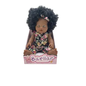 12 ''Reborn Poppen 30Cm Real Life Size Vinyl Babypop Zwarte Poppen Voor Kinderen