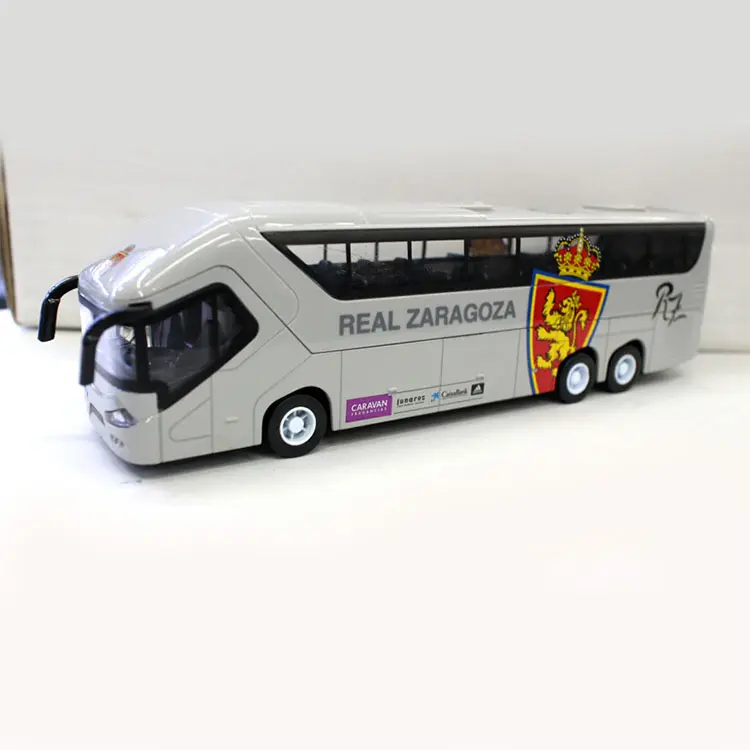 2022 Produk Baru 1/50 Skala Mainan Diecast Model Tim Sepak Bola Logam Bus