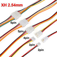 JST XH2.54 XH 2,54Mm Konektor Kabel, 2/3/4/5/6/ 7/8/9/10 Pin Paso Macho Hembra Enchuf 300 MM Kabel 26AWG