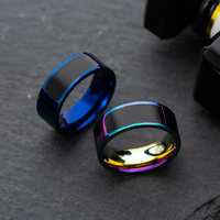 Vente en gros d'anneaux NFC étanches, accessoires numériques intelligents à la mode, contrôle intelligent, anneaux NFC intelligents pour les doigts