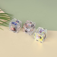 En gros Personnalisé Imprimé UV Imprimé Acrylique Cube Puzzle Porte-clés Dessin Animé et Anime Style DIY Charmes Porte-clés