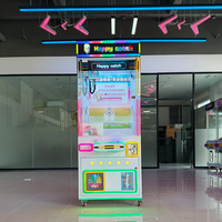 Mini machine à griffes d'arcade en plastique à monnayeur, interface anglaise, machine à cadeaux amusante pour tous les âges, jeu pour 1 joueur, pour centres de jeux