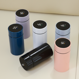 モダンミニ200mlスマートポータブルエコフレンドリーステンレス鋼温度表示真空水筒、新学期の子供たちに - Product Image 1