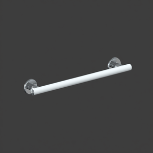 Barra di Supporto in Acciaio Bianco Lucido 600 mm Lex M60 Antibac - Product Image 3