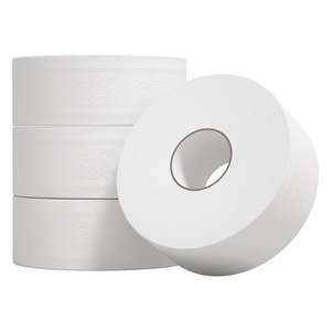 Rotolo di carta igienica jumbo a 4 veli, ecologico, morbido, goffrato, in pura cellulosa vergine, resistente e smaltibile, per hotel, uffici, fabbriche, centri commerciali - Product Image 6