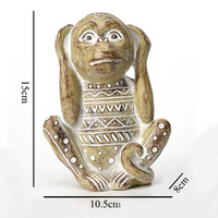 Peinture colorée Singe Sculpture Résine Figurine Décor