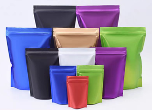 Đầy màu sắc đứng lên túi dây kéo bao bì nhựa Mylar Túi Logo tùy chỉnh cho thiết kế in lưu trữ thực phẩm - Product Image 2