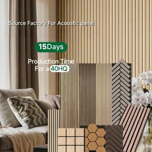 Panneaux d'absorption acoustique modernes en bois MDF de haute qualité SANYUAN pour hôtel, bureau et studio - Product Image 6