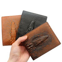 Großhandel Krokodilmuster Kurze Visitenkartenhalter PU-Leder Herren Geldbörse Bestseller Produkte Herren Brieftaschen Münzbörsen