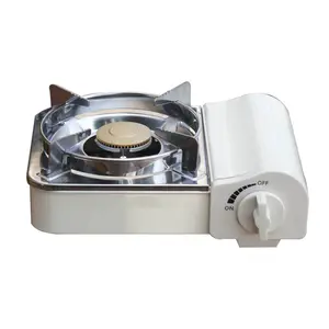 2024 factory direct sales portable stainless steel outdoor barbecue hot pot stove windproof portable gas stove