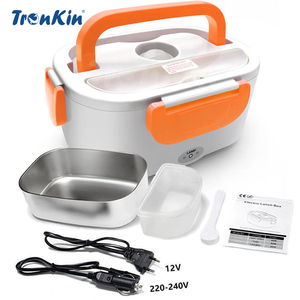 Plug In Food Warmers Portable Heated Lunch Box Electric Heating Lunch Box Stainless Steel Electric Lunch Boxes For Car And Home
