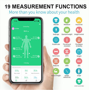 Agua corporal multifuncional Pesaje para <span class=keywords><strong>adultos</strong></span> BT Composición corporal Altura Peso Balanza con IMC - Product Image 5