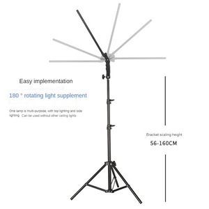 ชุดไฟ LED แบบพกพา ปรับความสว่างได้ 5500K สำหรับถ่ายภาพ วิดีโอ งานปาร์ตี้ งานแสดงสินค้า ใช้งานร่วมกับ <span class=keywords><strong>iPad</strong></span> กล้องถ่ายรูป ไฟเสริมสำหรับถ่ายภาพ 360 องศา - Product Image 3