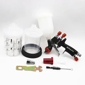 Mini pistolet de pulvérisation professionnel HVLP, livraison gratuite, buse de 1.2MM, Mini pistolet de pulvérisation de peinture à air comprimé, aérographe pour peinture automobile - Product Image 1