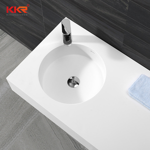 <span class=keywords><strong>Lavabo</strong></span> Sospeso in Solid Surface per <span class=keywords><strong>Bagno</strong></span>, <span class=keywords><strong>Dimensioni</strong></span> Personalizzabili per Hotel - Product Image 1