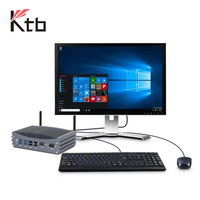 KTB 422-8U Dual Lan Ordenador Industrial Sin Ventilador Mini Pc Portátil con Win 7/8/10 I3 I5 I7 16GB RAM Pc Industrial de Baja Potencia