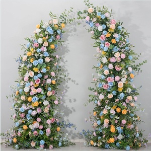 Collezione Fiori del Giardino di Monet S941, Arco Curvo Aperto con Fiori Artificiali per Decorazioni Matrimoniali ed Eventi - Product Image 3