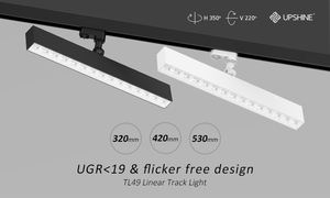 Rail lumineux LED linéaire avec réflecteur à persiennes, UGR<19, 320mm/420mm/530mm, 1 circuit et 3 circuits - Product Image 6