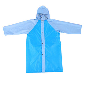 Children's Raincoat Cartoon Onesie Blue With <b>Backpack</b> Seat For Kindergarten And Primary School Students - Product Image 3