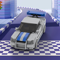 Voitures de ville MOC, collection de voitures RC, modèle de voiture en plastique, ensembles de blocs de construction, cadeau pour enfants, jouets MOC4241