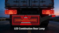 Feu arrière combiné LED 360 mm avec feux de position, durable, pour camion et remorque (feu stop/clignotant/feu arrière/feu de recul/feu antibrouillard arrière)