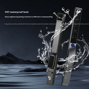 Tuya Wifi đầy đủ cửa tự động khóa thông minh không thấm nước 3D mặt lòng bàn tay tĩnh mạch nhận dạng vân tay mật khẩu thông minh cho an toàn - Product Image 3