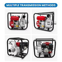 Bomba de Agua de Alta Eficiencia con Motor de Combustible, Multitamaño, para Gasolina y Diésel, para Control de Inundaciones y Extracción de Agua de Emergencia