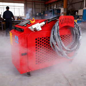 เครื่องทำความสะอาดเลเซอร์ชีพจรขนาดเล็ก100W 200W แบบพกพาเครื่องทำความสะอาดเลเซอร์แบบมือถือสำหรับกราฟฟิตี้บนอิฐ - Product Image 4