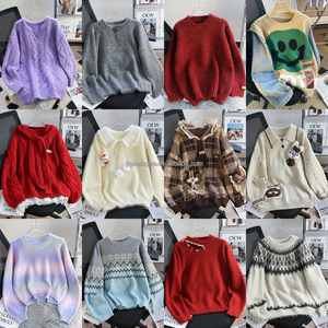Ensemble deux pièces décontracté pour <span class=keywords><strong>femme</strong></span> grande taille 2026, motif géométrique, <span class=keywords><strong>pull</strong></span> tricoté et jupe ample amincissante, automne-hiver - Product Image 5