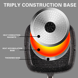 Dsp Professional Square Frying <b>Pan</b> Ca006 D24 D28 Black <b>Nonstick</b> Healthy Grill <b>Pan</b> For Gas Stove Universal Use - Product Image 3