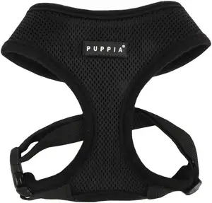Authentic Puppia Soft Dog Harness made out of 100% Polyester Adjustable chest belt with plastic clasp and quick-release buckle