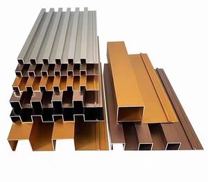 목재 나무 모양 알루미늄 클래딩 프로필 알루미늄 3D 몰 호텔 홈 장식 천장 패널 - Product Image 1