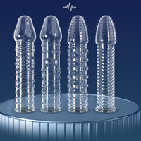 Vente Flash : Préservatif Réutilisable en TPE pour Hommes, Stimulation Clitoridienne Réaliste, Effet Retardant, Modèle Extra-long