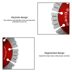 Yüksek kalite sıcak basın duvar disk kesici beton granit ve mermer kesme için elmas dairesel testere bıçak özelleştirilmiş yuvarlak - Product Image 4