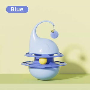 Giocattolo Multifunzionale per Gatti con Piattaforma Girevole e Spinner, Design Anti-Spreco di Cibo, Materiale PP ABS e Ferro Pesante - Product Image 5