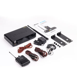 Système de monitoring intra-auriculaire sans fil Debra Stereo, émetteur UHF, récepteur métallique, IEM sans fil, musiciens, spectacles sur scène, guitaristes - Product Image 2