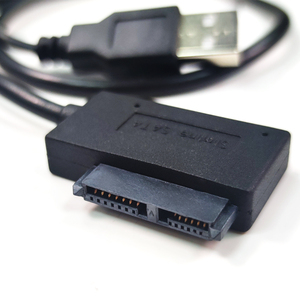 Cable <span class=keywords><strong>USB</strong></span> 2.0 a <span class=keywords><strong>SATA</strong></span> 6+7 de <span class=keywords><strong>13</strong></span> Pines, Cable <span class=keywords><strong>USB</strong></span> a <span class=keywords><strong>SATA</strong></span> Slimline para Disco Duro Externo de Portátil, HDD, Caddy, DVD - Product Image 3