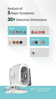 2026 Más Reciente Analizador de Piel Inteligente con IA K33, Equipo de Belleza para Salón, Escáner de Análisis Espectral Digital con Mango 2 en 1