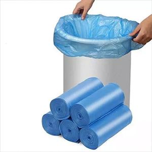 Sacs poubelles écologiques biodégradables, compostables, en plastique PBAT, avec soufflet, pour l'élimination des déchets domestiques et professionnels - Product Image 6