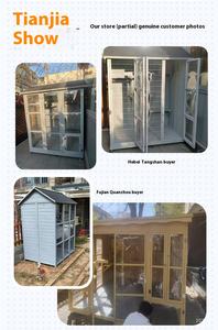 <span class=keywords><strong>Cage</strong></span> d'élevage de chat et de chien de luxe épissage Pigeon clôture pour animaux de compagnie en bois massif avec fermeture à bouton Super espace libre chat Villa - Product Image 5