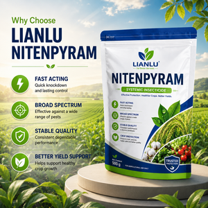 Nitenpyram 95% TC 10% SL 50% SG <span class=keywords><strong>Insecticida</strong></span> Neonicotinoides para el Control de Pulgones, Moscas Blancas y Saltadores de Plantas - Product Image 5