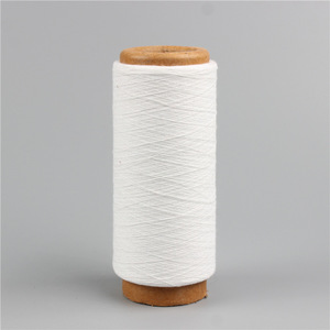 Fil à bout ouvert en polyester mélangé de coton régénéré Tissage à tricoter à haute ténacité Motif brut Matériau recyclé écologique - Product Image 1
