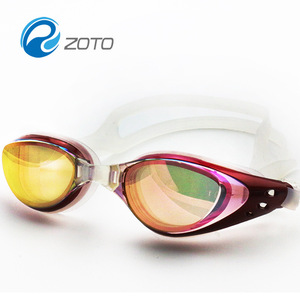 Ruiyue Swimming Goggles Adult Unisex Anti Fog UV Protection Training Beach Surfing Clear Lens <b>Black</b> <b>Frame</b> - Product Image 3