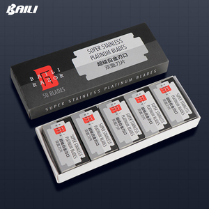 Baili Thụy Điển Thép Không Gỉ Giá Rẻ <span class=keywords><strong>Double</strong></span> <span class=keywords><strong>Edge</strong></span> <span class=keywords><strong>Razor</strong></span> Blade Titanium Dao Cạo Lưỡi Dao Cạo Dùng Một Lần - Product Image 4